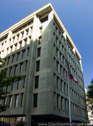 Walking away from Marietta Street