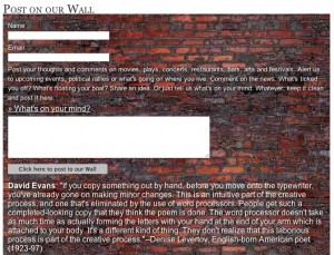 The Dew's Brick Wall